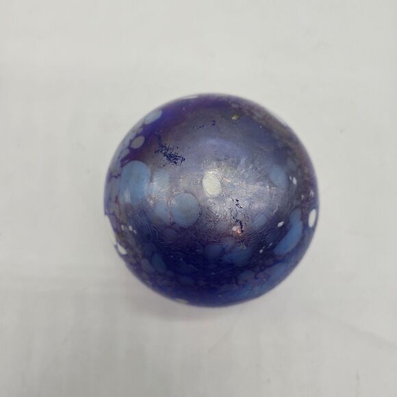 Tom St Clair 1994 Studio Glass Iridescent Speckle Abstract Paperweight Galaxy 3" - Picture 4 of 9